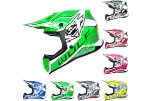 WULF STRATOS GLOVES Wulfsport KAIR-X Helmet Kids Motocross Helmet- Green L (51-52cm)