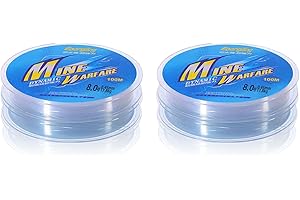 YOUZMY 2 Piezas Hilo de Pescar 100M Hilo de Pesca de Nylon Transparente Hilo de Pesca Transparente Resistente al Desgarro, Hilo de Pescar, Hilo de Pescar Hilo de Pescar Extra Fuerte