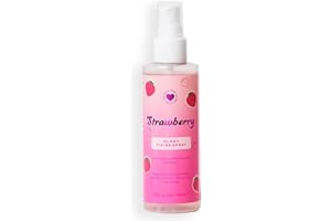I Heart Revolution Strawberry Glow Fixing Spray, Spray Fissante Illuminante con Effetto Scintillante, Vegano e Cruelty-Free, 100ml