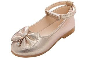 95sCloud Baby Mädchen Ballerinas Prinzessinnen Schuhe Klein Pailletten-PU-Leder Babyschuhe Geschlossene Ballerina mit Klettverschluss Niedlich Weiche Sohle Anti Rutsch Lauflernschuhe
