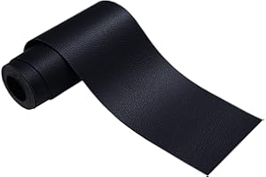 Panngu 1 Rotoli Patch di Riparazione in Pelle, 7,6x152cm in Pelle Nera realistica, Patch Pelle Adesiva - Rammendare Un Divano o Poltrona in Pelle, Giacca, Zaino, Sedili Auto, Strappi, Bruciature.