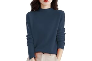 Shffuw Pull Cachemire Femme, Chic, Chaud, LéGer, Manches Longues, Col Rond, Et Elegant, Pull en Tricot, Elástique Top