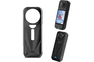 ARTGUTS Étui de protection en silicone pour Insta360 X5, anti-rayures, pour appareils photo Insta360 X5, anti-gouttes, anti-poussière, compatible avec Insta360 X5, Noir , Insta 360 X5 Étui de