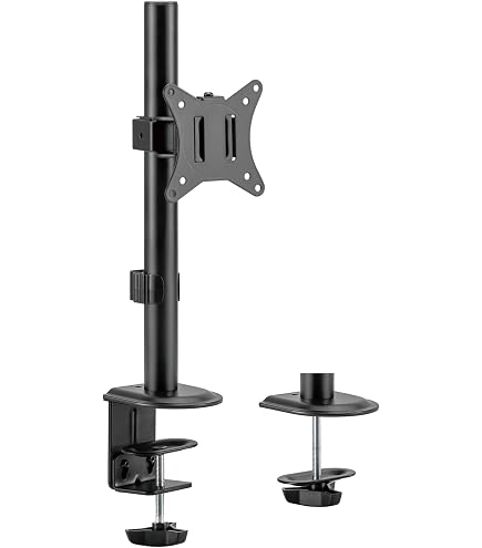 Kado Monitor-Montageadapter – Für VESA 75x75 & 100x100 Mm, 17 Mm Kugelkopf, Inkl. M4-Schrauben, Schwarz