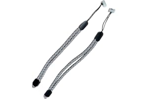 MUAGOCHIC Improved Replacement Reflective Wrist Straps for Oculus Quest 2 Gen Controller, Sturdy Comfy Adjustable Hand Strap for Oculus, Easy Attach White Resin Stopper for Oculus Controllers