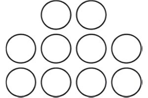 UHATa Fluorine Rubber O-Ring 24mm ID, 27mm OD, 1.5mm Width Gasket Round FKM O Rings Washer Sealing-Applications for Auto Plumbing Faucet Air Gas Repair-[Qty 10 Black]