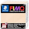 STAEDTLER 8004-02 FIMO Professional Oven-Hardening Polymer Modelling Clay, 85g - Champagne (Single Block)