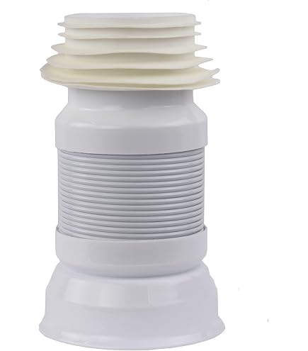 Ugello Di Collegamento Per WC In PVC - Connettore Eccentrico O Dritto Per Acque Reflue