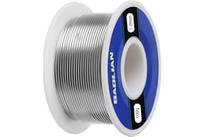 HEMLOSK Lötzinn Mit Flussmittel, Lötdraht 1mm 100g, Niedriger Schmelzpunkt, Zinnanteil, Professioneller Lötdraht für die Lötreparatur elektronischer Schaltkreiskomponenten und die DIY-Erstellung