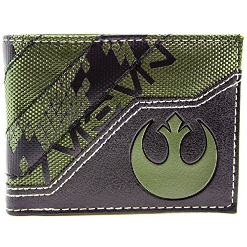 Preisvergleich Produktbild Star Wars Rogue One Alliance Logo Grün Portemonnaie Geldbörse