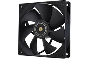 Thermalright TL-G12B - Ventilador silencioso (120 mm, ventilador compurter negro, ventilador de CPU con 1500 rpm de alta velocidad, conector PWM de 4 pines)