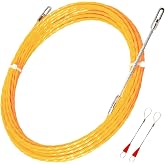 10 m Electric cable guide 3 mm diameter with 2 guide springs | 10 Metre 3 mm Cable Guide Braided Core with Non-Conductive Coa