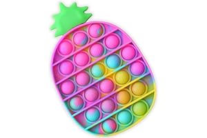 Générique Pop it Fidget Toy, Push and Pop Bubble, Jouet Anti Stress, Anti Stress Enfant, popite,fidgetoy Pas Cher, popit, Poppet, antipop, Fidget Pop it (Ananas)