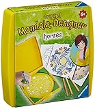 Ravensburger 29986 Mini Mandala Designer ® - Set de Dibujo y diseño temática de Caballos [Importado de Alemania]