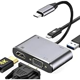 Daytona CF02 Macbook Uyumlu Type-C&trade; To 4K Ultra Hd 1080p Hdmı/Vga/Pd Şarj/USB 3.0 4IN1 &Ccedil;evirici Hub Adapt&ouml;r