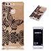 Produktbild Fanryn Huawei P9 Hülle,Bunte Muster Weich TPU Handy Hülle Durchsichtig Transparent Etui Cover Case Protective Shell Soft Schutzhülle Telefon Kasten für Huawei P9 – Schwarzer Schmetterling