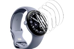 Jaavkkma 4 Stück Schutzfolie Flexible für Google Pixel Watch 4 45mm, HD Transparent/Anti-Kratzer/Vollständige Deckung, Displayschutzfolie für Google Pixel Watch 4 45mm - Weich TPU Folie