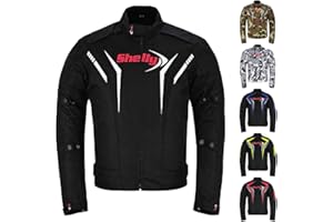 SHELLY SPORTS Shelly - Chaqueta de motocicleta prémium para hombre, para aventura/turismo, con tela Cordura, para verano, invierno, resistente al viento, para carreras y equitación
