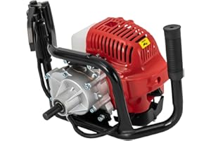 DCSYOG 52cc Benzin Erdbohrer 2-takt Benzin Motor Erdlochbohrer 1,2PS Benzinbetrieben Erdbohrgerät Gartenbohrer Geeignet zum Bohren mit Durchmesser innerhalb von 20 cm /7,87 Zoll
