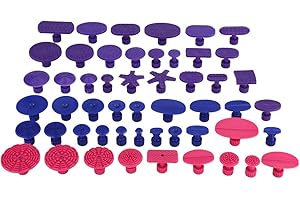 ‎QIILU Qiilu Dellen Reparaturset, Puller Tabs Dellen, 52 Stücke Auto Körper Dellen Entfernung Ziehen Tabs Paintless Dent Repair Tools