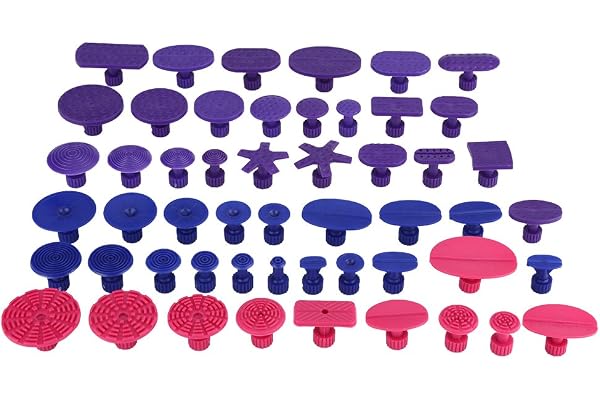 Qiilu Kit Debosselage Sans Peinture, 52 PCs Tirant Onglets Car Auto Body Dents Outils d'enlèvement Outils de réparation Dent sans peinture Dent