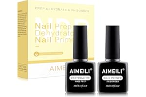 ‎AIMEILI AIMEILI 2 x 10ml Dehydrator und Primer für Gelnägel Acrylpulver Gel Nagellack