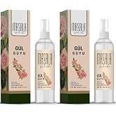 Masala 2 Adet Saf G&uuml;l Suyu 125 ml%100 Doğal Yağlı Hidrosol - Tonik Rose Floral Water Hydrosol Tonic