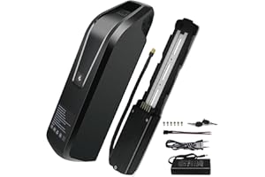 UBETTER 36V 15AH Batteria Bici Elettrica agli Ioni di Litio con Caricatore Rapido da 2a, Uscita USB, Blocco Sicuro, Indicatore Luminoso a LED, Piastra di Base a 5 Pin per 350w 500w 750w Motore Ebike