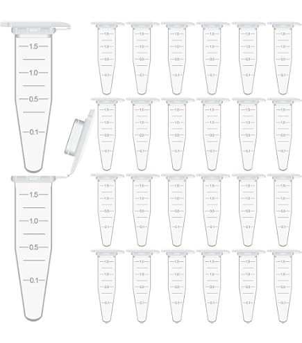 150 Tubes Microcentrifugeuse 2ml HUAZIZ - Tubes Plastique Coniques Gradués Labo