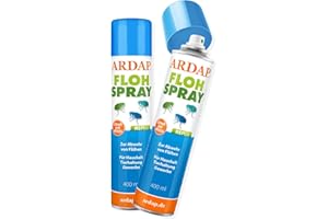 ‎ARDAP ARDAP Repell Flohspray für Wohnung und Möbel 2 x 400ml - Alternative zum ARDAP Fogger gegen Flöhe/Floh Fogger - Flohmittel für Wohnung - Umgebungsspray Flöhe - Wirkt schnell (PT19)
