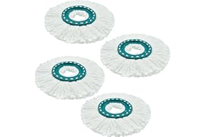 YUUNAIE Cabezas de Fregona de Repuesto, Recambios de Mopas Paños para Leifheit Clean Twist Disc Mop/Ergo Mop System Repuesto de Recambio para Fregona Microfibra Lavables