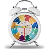 Valkyrie Eğitici &Ccedil;ocuk Alarm Saati | Renkli &Ouml;ğretici Saat 12/24 Sistem Sessiz Mekanizma Kolay Okuma