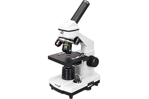 Levenhuk Rainbow 2L Plus Mondstein Metallmikroskop für Studenten (64 -Bis 640-Fach) mit Experimentierkasten für Den Innen- und Außenbereich