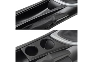 ROBUST CAR PARTS Porte-gobelet robuste noir pour BMW Série 1 E87 E81 E82 E88 116 116i 118 118i 118d 120 120i