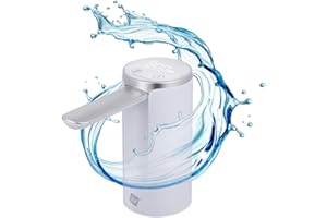 Dozownik wody NK z wyświetlaczem LED - automatyczny, 4 objętości dozowania 200/600/800 ml/ciągłe, 1200 mAh, sterowanie dotykowe, butelki i karafki 1,5 l, 5,7 l, 10 l, 11,3 l, 15 l, 18,9 l - Biały