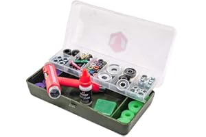 Venom Skateboards Premium skate Hardware Perfect Christmas/Birthday Gift/Present for ANY Skateboarder Pack inc Storage Toolbox/Bearings/Bolts/Hardware/Pivot Cups