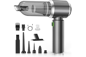 NVKHG Aspirabriciole Senza Fili, Aspirapolvere Auto Portatile,Aspiratore e Soffiatore con Motore Brushless, Mini Aspirapolvere Potente per Auto Casa Ufficio Peli di Domestici