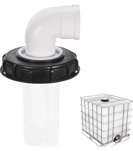 Adattatore Distanziale Per Serbatoio IBC Con Filetto S60x6 - Prolunga 11 Cm Con Guarnizione In PVC E Coperchio Antipolvere