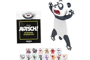 KXT DES!GN KXT Marque-page 3D amusant – Original AUTSCH! Animaux de dessin animé – Cadeau amusant pour enfants et adultes (panda)