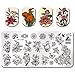 Born Pretty Template Stamping Plate Flower Rectangle Manicure Nail Art Image Plate BPL-67