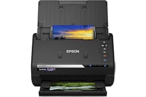 ‎EPSON Epson FastFoto FF-680W Scanner (scannt 10 x 15 Foto in einer Sekunde, bis DIN A4, beidseitiger Scan, automatische Ausrichtung, Zuschnitt und Optimierung, Bilder einfach speichern)