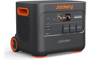 Jackery Explorer 3000 Pro Tragbare Powerstation 3024Wh, bis zu 3000W Leistung, Schnellladung in 1,8 Stunden, 3 x AC Ausgang, 2X USB-C Ladeanschlüsse, für den Außenbereich und Notfälle zu Hause
