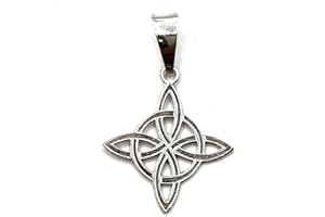 MASBARATA COLGANTE NUDO DE LA BRUJA PLATA DE LEY 925/1000