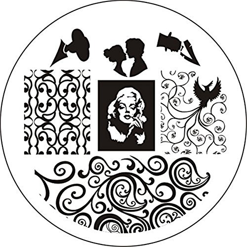 Born Pretty Nail Art Stamp Template Image Plate Marilyn Monroe Pattern BP15