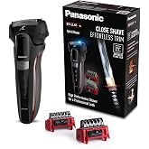 Panasonic ES-LL41 Hibrit Tıraş Makinesi, 3'&uuml; 1 Arada Tıraş, D&uuml;zeltme ve Şekillendirme i&ccedil;in, 2 Başlık, Siyah