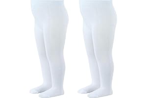 bistyle Baby Girls Tights Thick Leggings Soft | Warm Organic Cotton Stockings Pantyhose | Newborn Infant Toddler 2 Pack