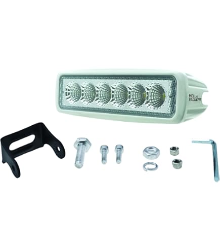 Hella Value Fit Mini 6in LED Light Bar Flood Beam Pedestal - View #10