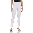 GO COLORS Women's Solid Mid Rise Slim Fit Ankle Length Leggings