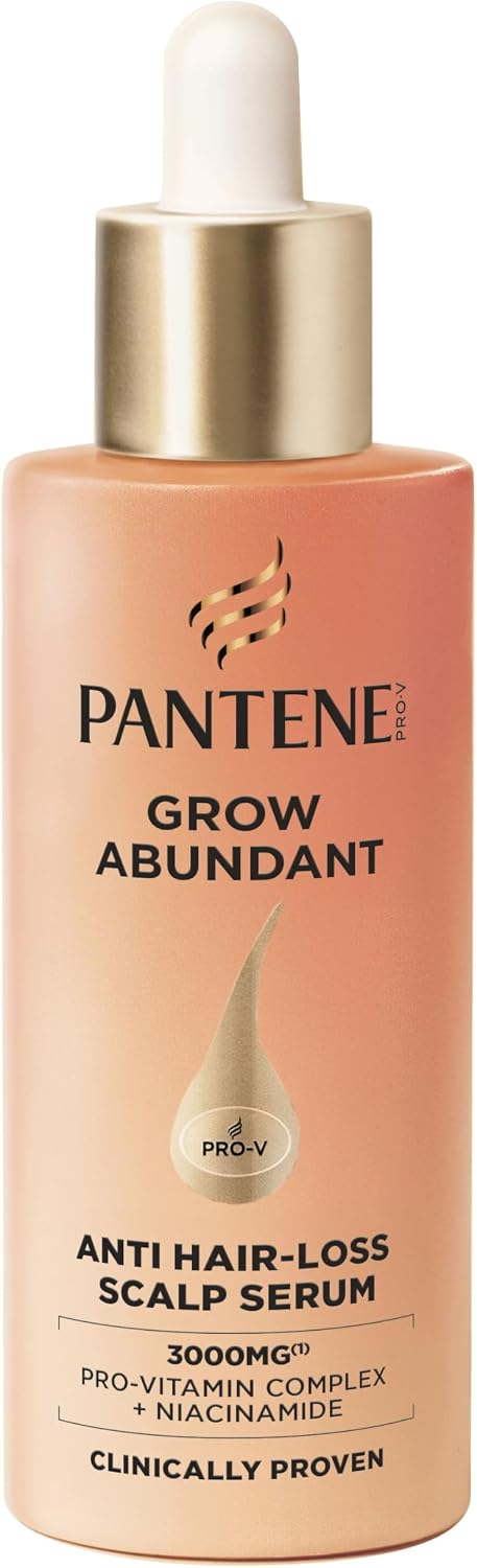Pantene Grow Abundant Sérum Anticaída para el Cuero Cabelludo 60ml para un Cabello Más Grueso,Más Largo y Más Denso en 8 Semanas. Tratamiento Anticaída Cabello Mujer.Con 3000mg de ComplejoPro-Vitamina