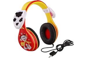 ekids PW-140MA Lizenzierter Paw Patrol Kopfhörer im Marshall Design mit kindgerechter Lautstärkebegrenzung und verstellbarem Kopfband für den besten, Bunt, Extra Leicht